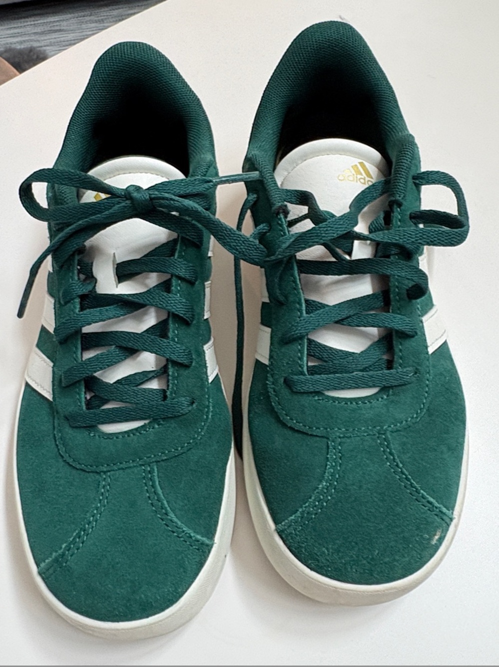 adidas Boys VL Court 3.0 Suede Lace-Up Sneakers